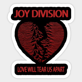 Joy Division - Love Will (Red) Sticker